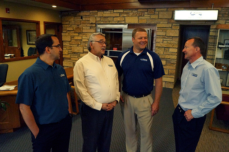 
David, Rich, Jason and Perry in bank lobby